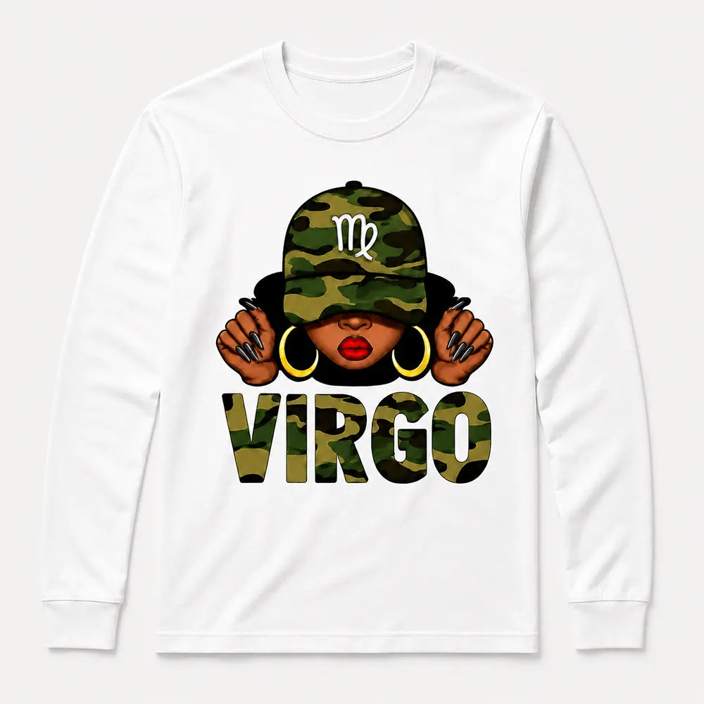 Virgo Camo Girl T-Shirt / Sweatshirt / Hoodie