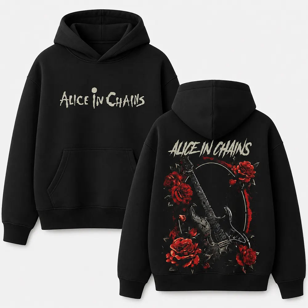 Vintage Grunge Guitar Rose Graphic T-Shirt / Sweatshirt / Hoodie