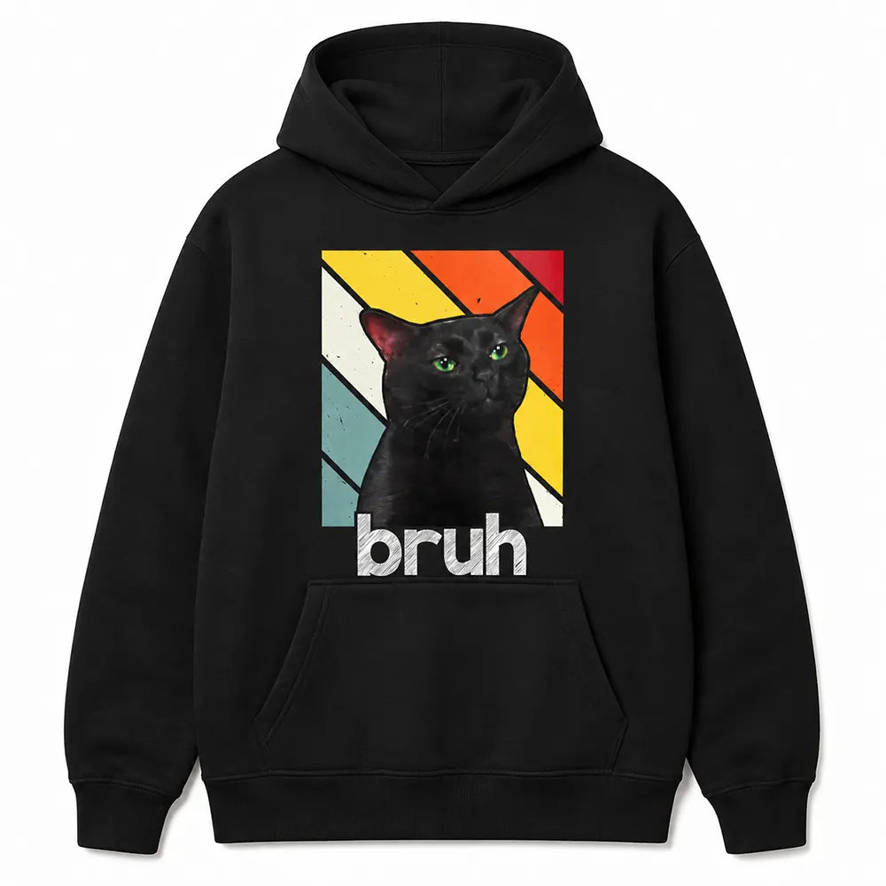 Bruh Cat Retro Meme T-Shirt / Sweatshirt / Hoodie