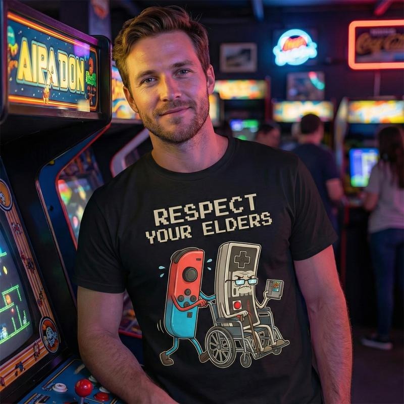 Funny Retro Gamer Graphic Vintage Console Old School Gaming Lover T-Shirt / Sweatshirt / Hoodie