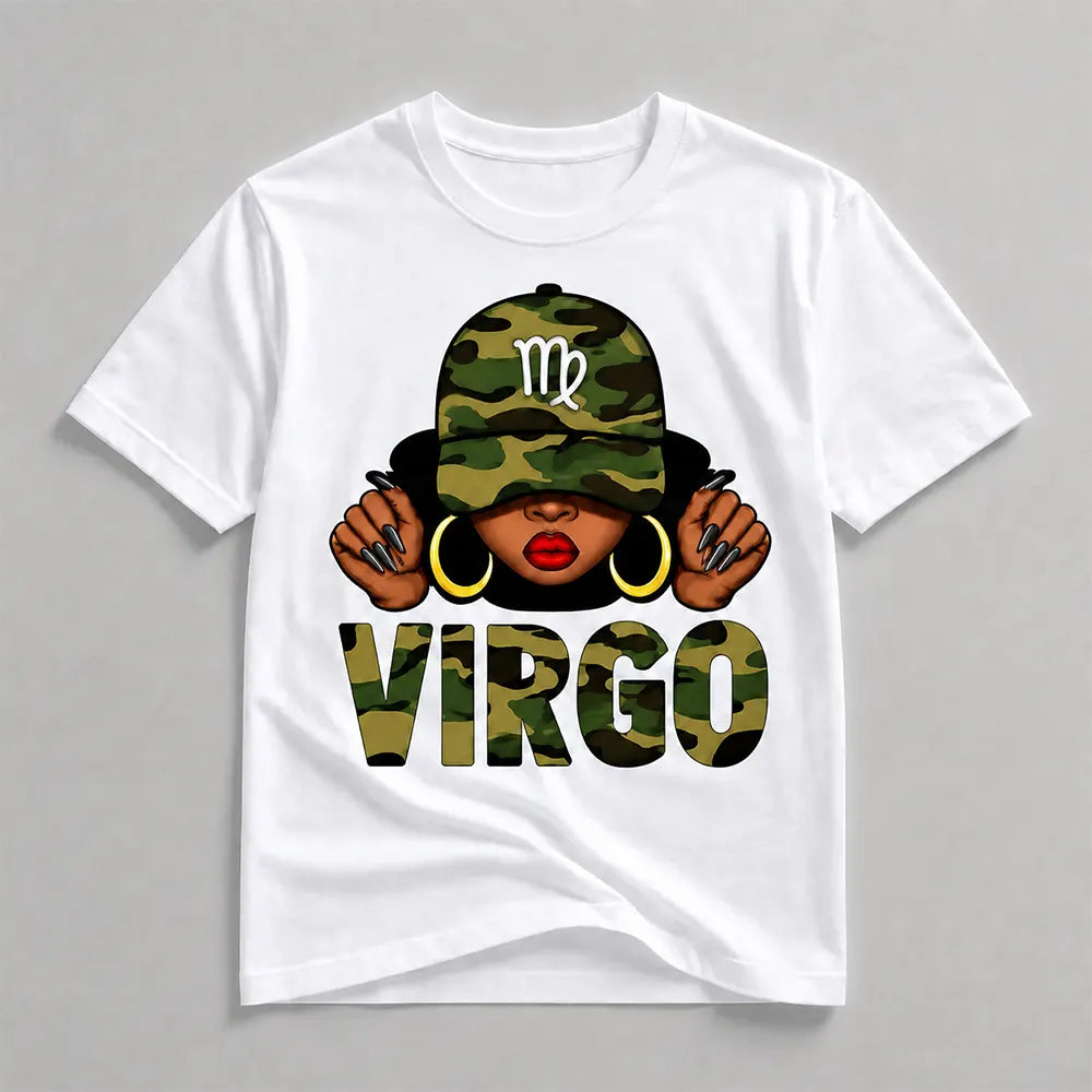 Virgo Camo Girl T-Shirt / Sweatshirt / Hoodie