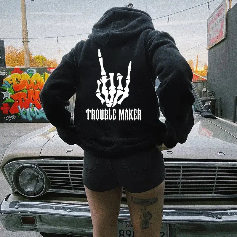 Trouble Maker Skeleton Hand T-Shirt / Sweatshirt / Hoodie