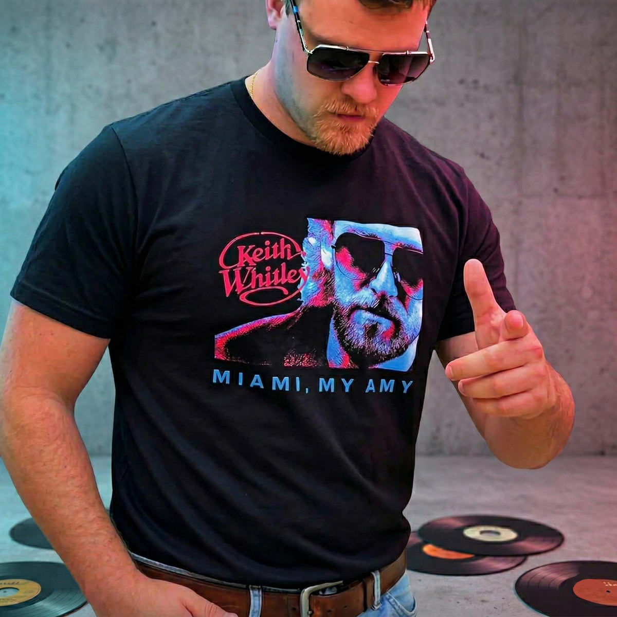Vintage 80s Aesthetic Keith Whitley Miami My Amy T-Shirt / Sweatshirt / Hoodie