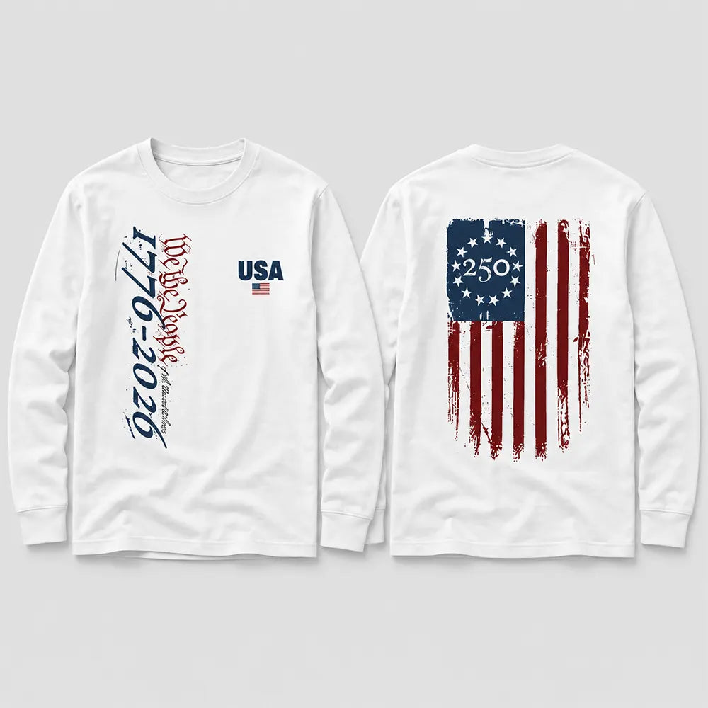 We The People 1776 2026 Flag T-Shirt / Sweatshirt / Hoodie