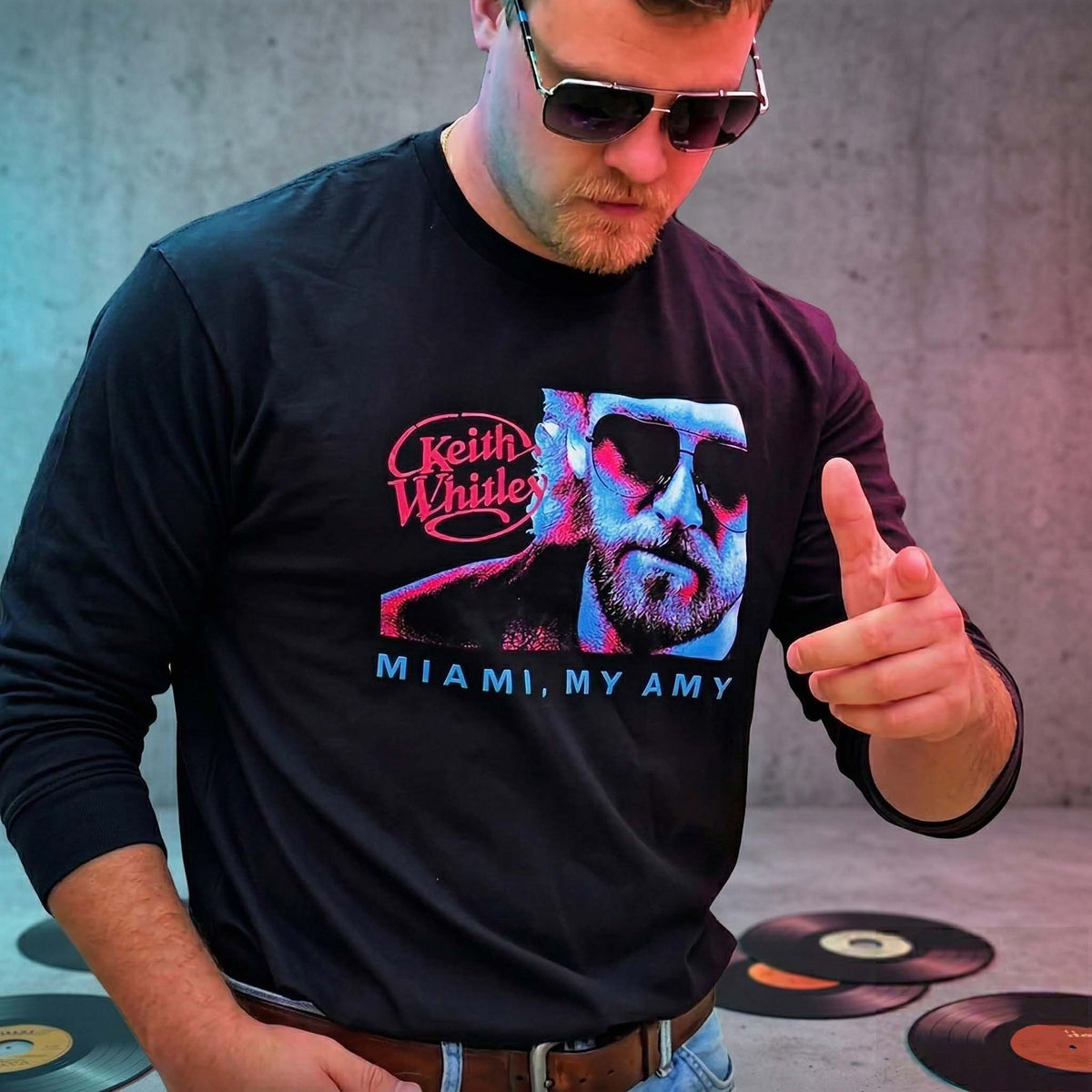 Vintage 80s Aesthetic Keith Whitley Miami My Amy T-Shirt / Sweatshirt / Hoodie