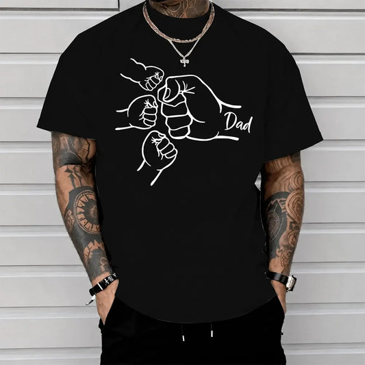 Dad Of Three Fist Bump T-Shirt / Sweatshirt / Hoodie
