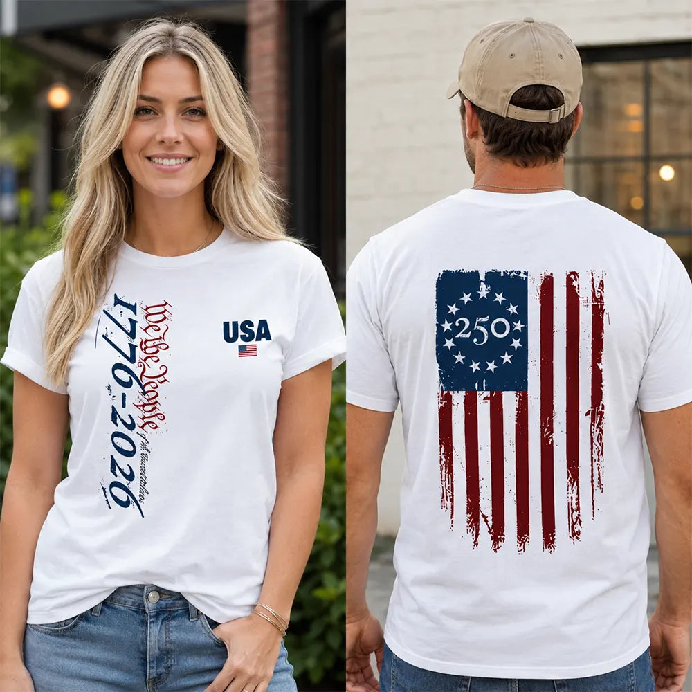 We The People 1776 2026 Flag T-Shirt / Sweatshirt / Hoodie