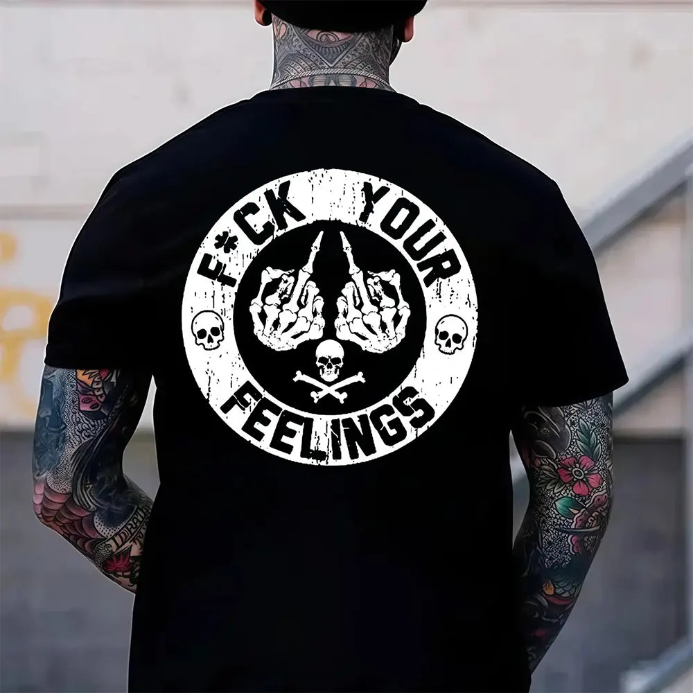 Forget Your Feelings Skull Humor T-Shirt / Sweatshirt / Hoodie