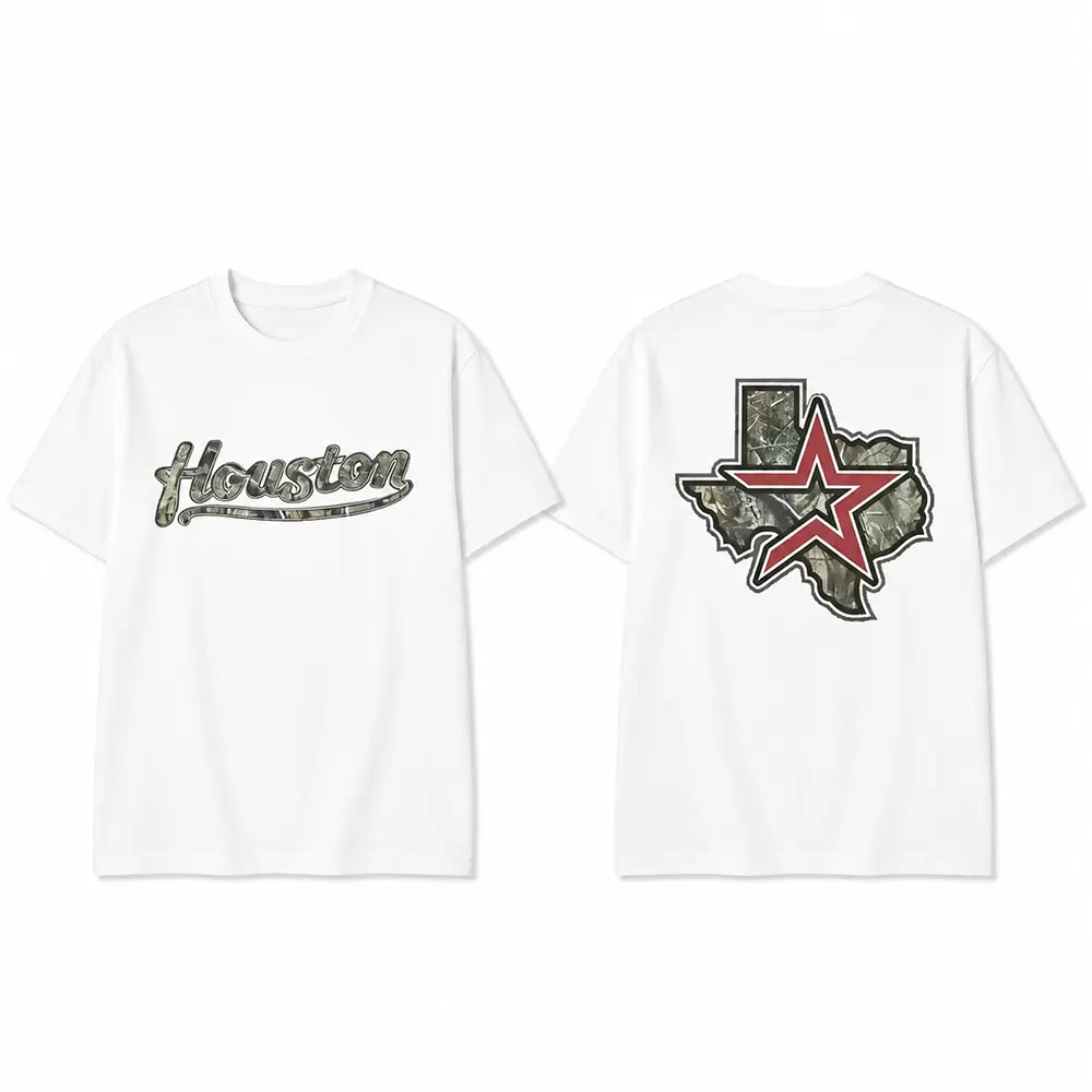 Houston Texas Camo Lone Star Graphic T-Shirt / Sweatshirt / Hoodie