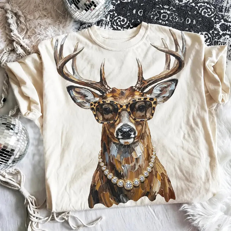 Glam Whitetail Deer T-Shirt / Sweatshirt / Hoodie