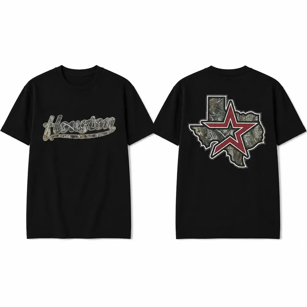 Houston Texas Camo Lone Star Graphic T-Shirt / Sweatshirt / Hoodie