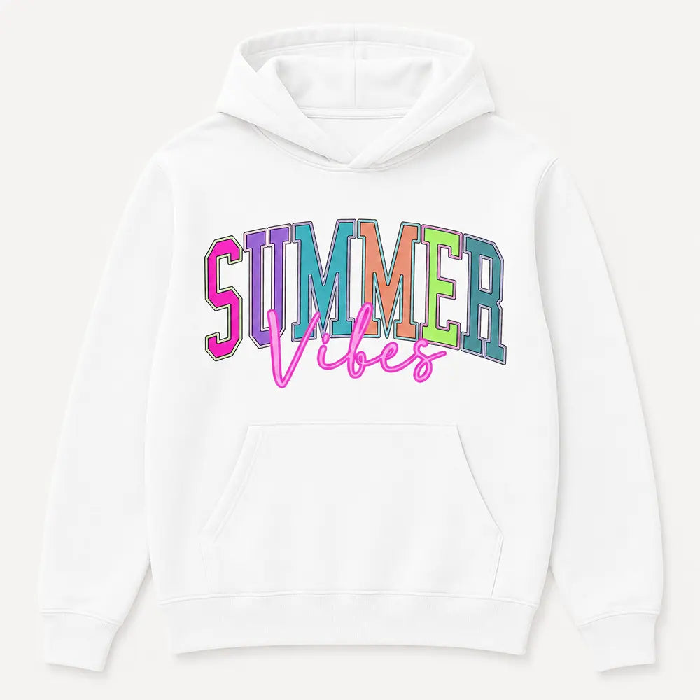 Summer Vibes Retro Neon Lettering T-Shirt / Sweatshirt / Hoodie