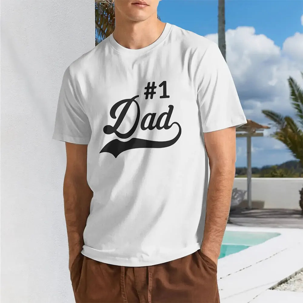 Number One Dad Classic Script T-Shirt / Sweatshirt / Hoodie