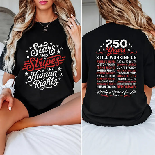 Stars Stripes And Human Rights T-Shirt / Sweatshirt / Hoodie