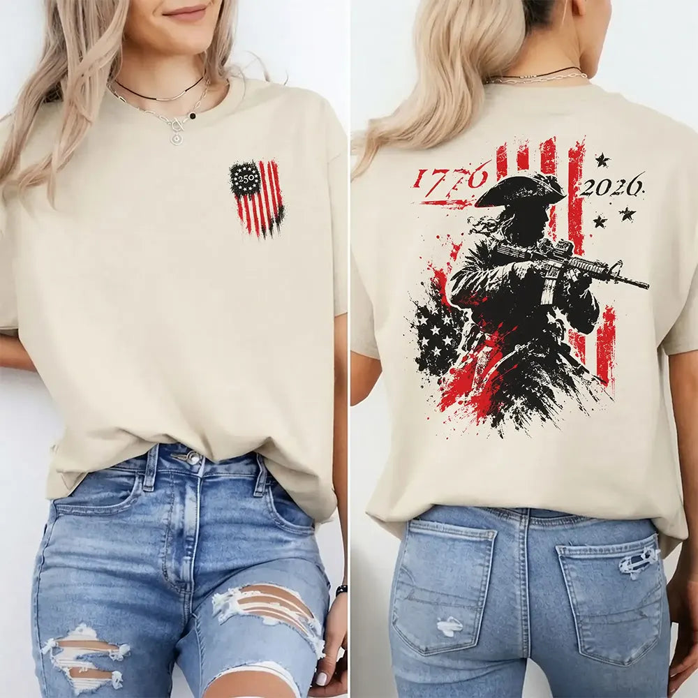 America 250th Anniversary Revolutionary Soldier T-Shirt / Sweatshirt / Hoodie