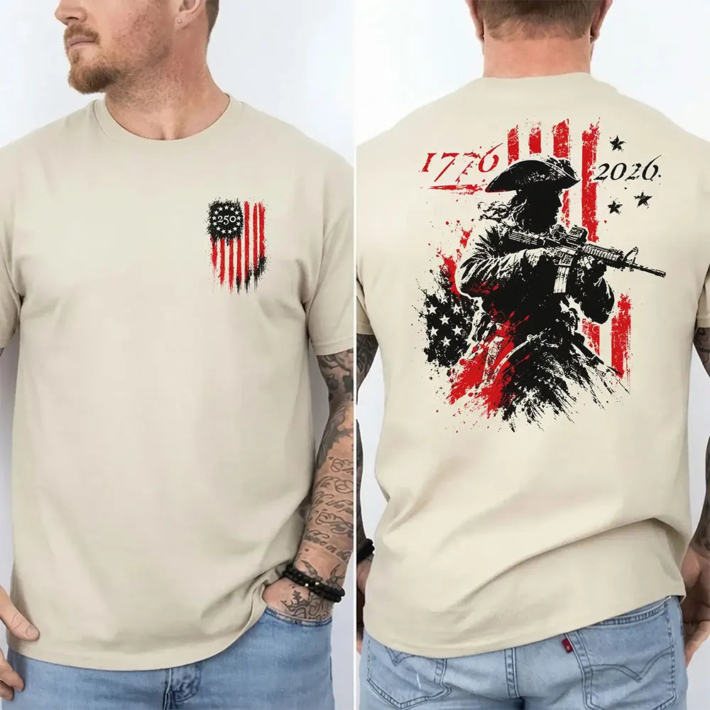 America 250th Anniversary Revolutionary Soldier T-Shirt / Sweatshirt / Hoodie