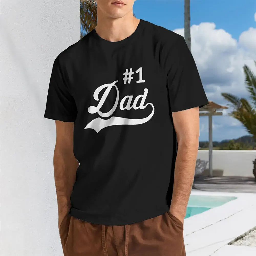 Number One Dad Classic Script T-Shirt / Sweatshirt / Hoodie