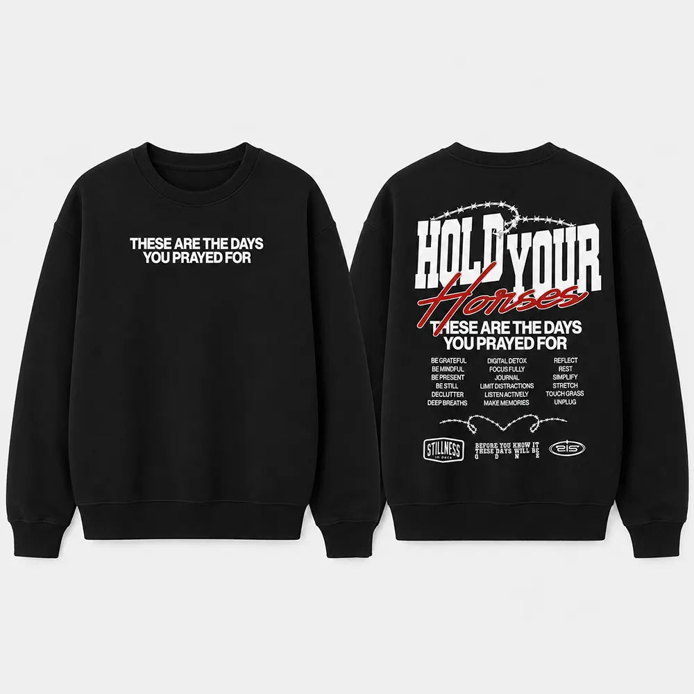 Hold Your Horses These Are The Days You Prayed For T-Shirt / Sweatshirt / Hoodie