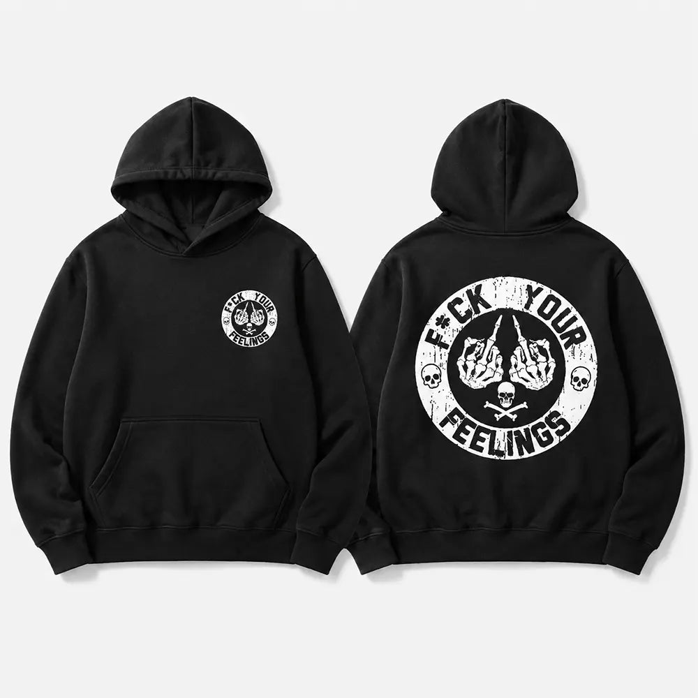 Forget Your Feelings Skull Humor T-Shirt / Sweatshirt / Hoodie
