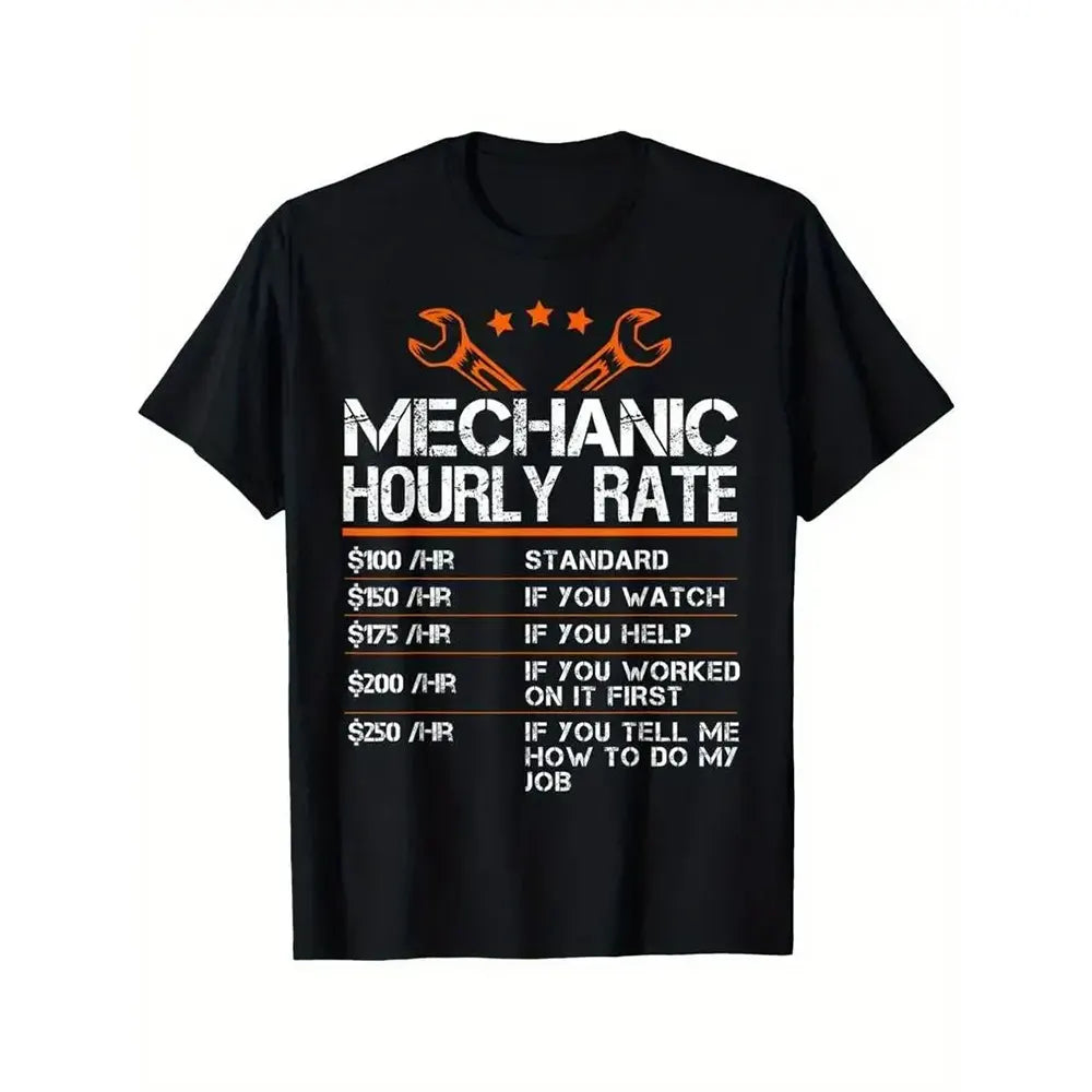 Mechanic Hourly Rate Funny Auto Repair T-Shirt / Sweatshirt / Hoodie