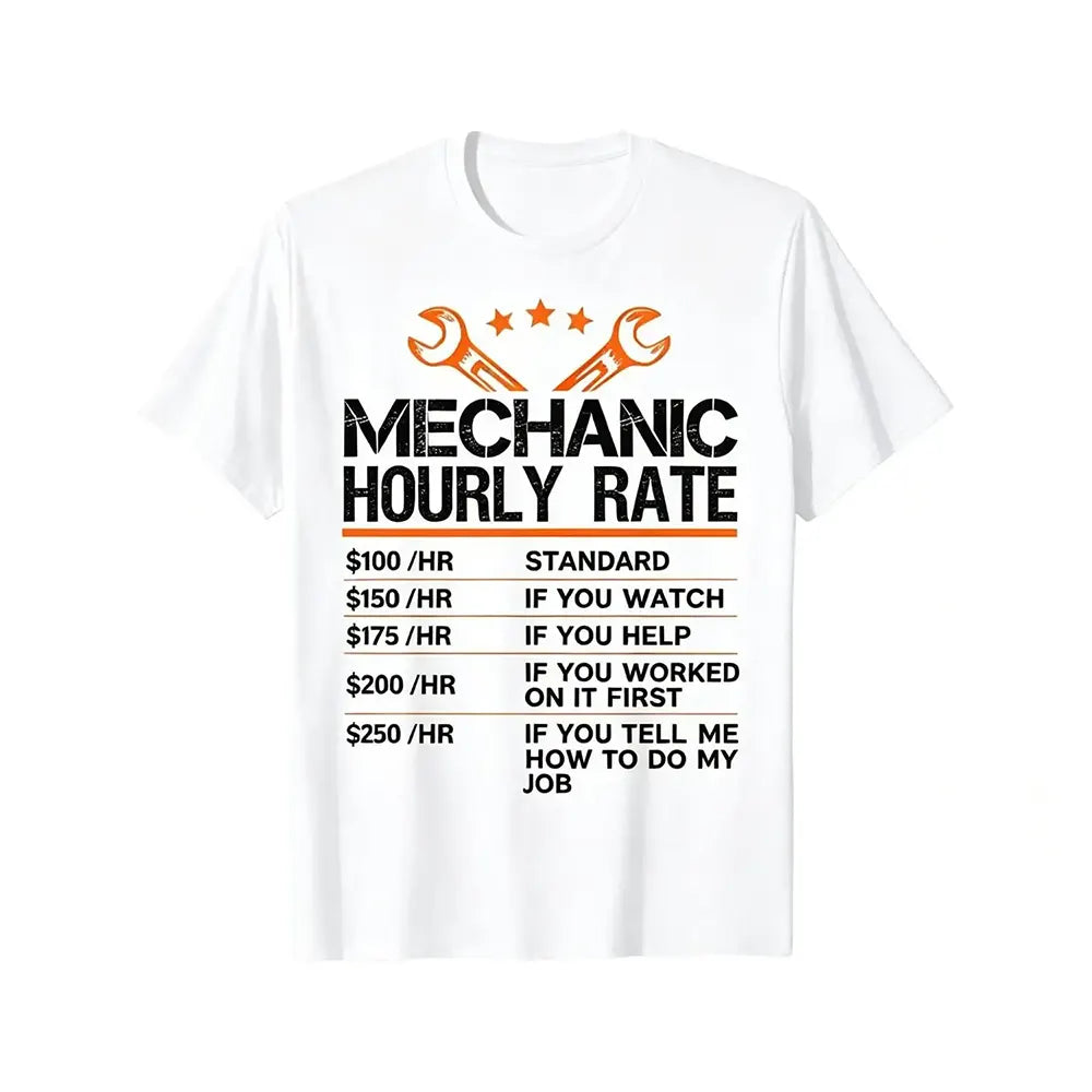 Mechanic Hourly Rate Funny Auto Repair T-Shirt / Sweatshirt / Hoodie