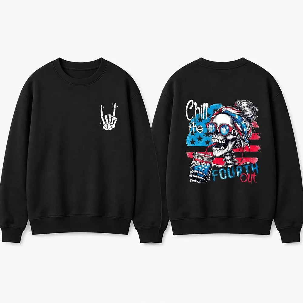 Chill The Fourth Out Skeleton T-Shirt / Sweatshirt / Hoodie