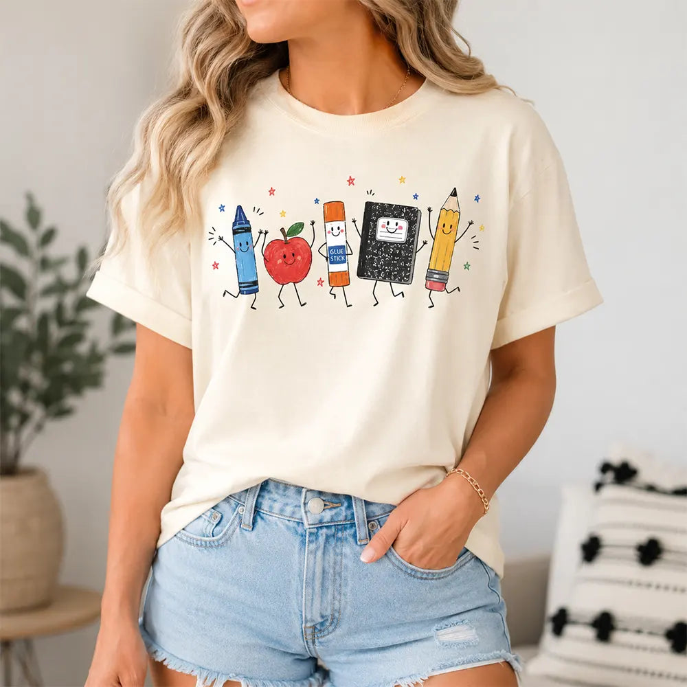 Smiling School Supplies T-Shirt / Sweatshirt / Hoodie