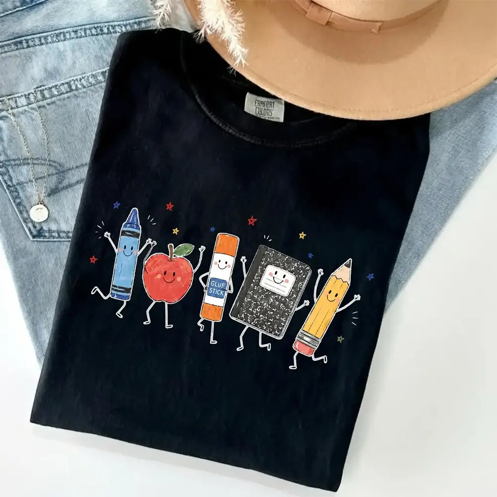 Smiling School Supplies T-Shirt / Sweatshirt / Hoodie