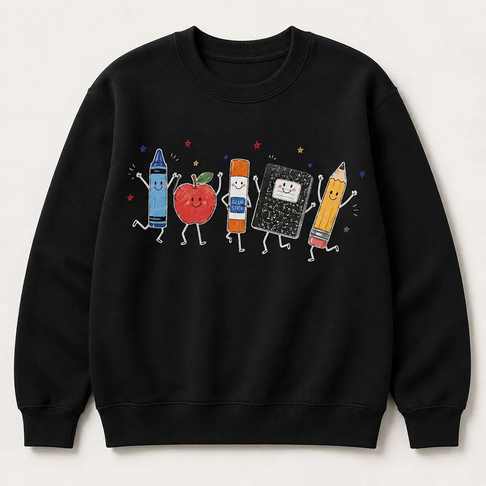Smiling School Supplies T-Shirt / Sweatshirt / Hoodie