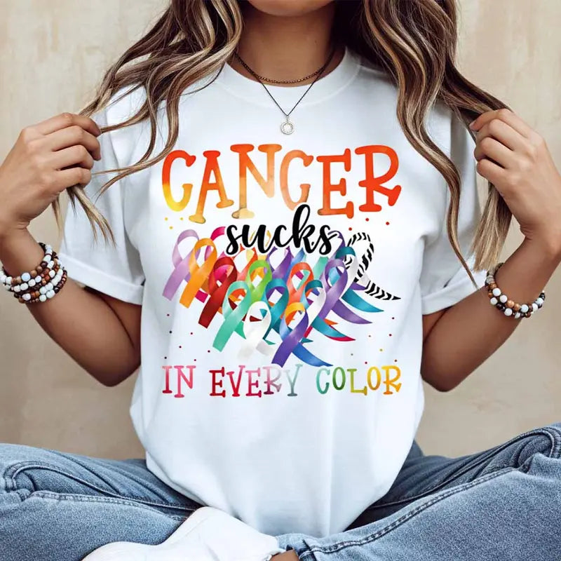 Cancer Sucks In Every Color T-Shirt / Sweatshirt / Hoodie