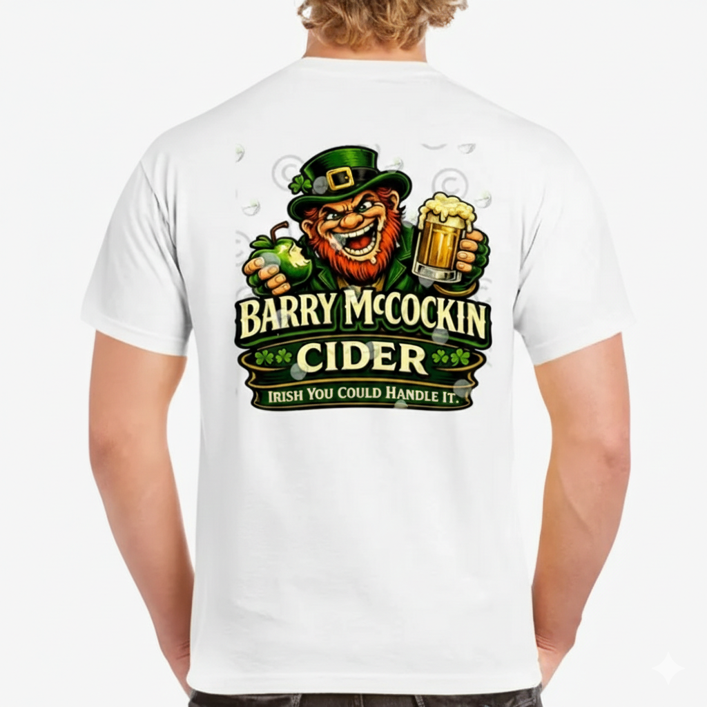 Barry McCockin Cider Hilarious St. Paddy's Day T-Shirt / Sweatshirt / Hoodie