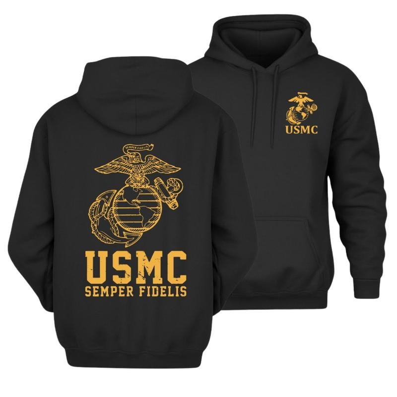 Usmc Semper Fidelis Marine Corps Classic 250th Eagle Globe Anchor T-Shirt / Sweatshirt / Hoodie