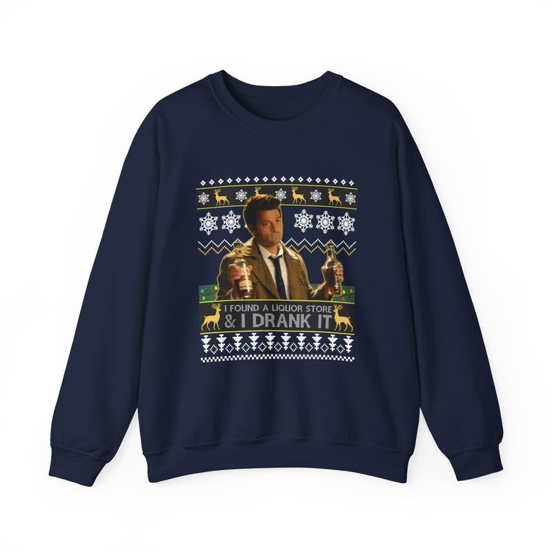 I Found A Liquor Store And I Drank It Ugly Christmas Funny T-Shirt / Sweatshirt / Hoodie
