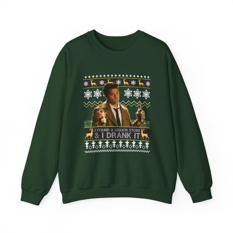 I Found A Liquor Store And I Drank It Ugly Christmas Funny T-Shirt / Sweatshirt / Hoodie