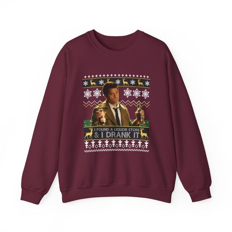 I Found A Liquor Store And I Drank It Ugly Christmas Funny T-Shirt / Sweatshirt / Hoodie