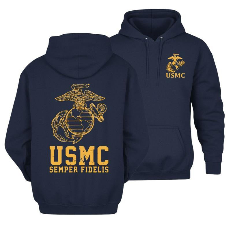 Usmc Semper Fidelis Marine Corps Classic 250th Eagle Globe Anchor T-Shirt / Sweatshirt / Hoodie