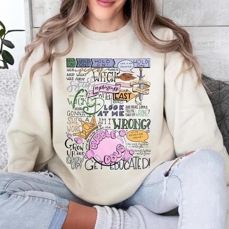 Funny Her Sister Was a Witch Quote Wizard Musical T-Shirt / Sweatshirt / Hoodie