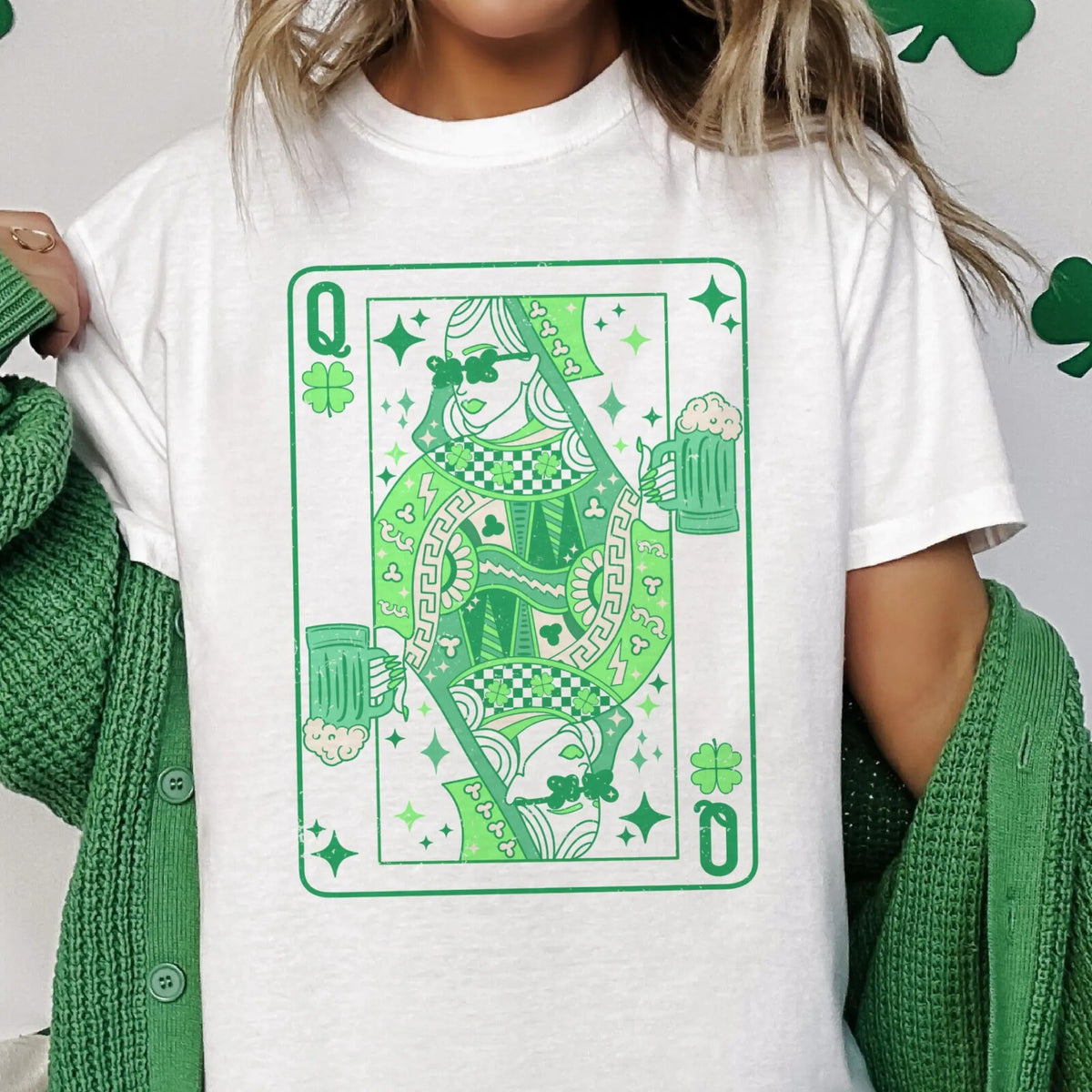Retro Lucky Queen St. Patrick’s Day Graphic T-Shirt / Sweatshirt / Hoodie