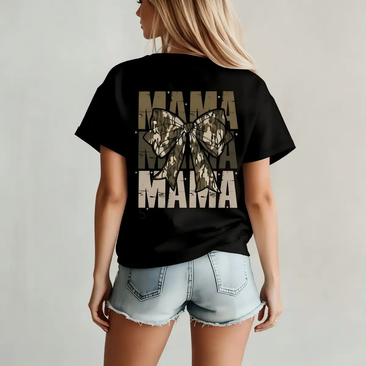 Mama Camo Bow T-Shirt / Sweatshirt / Hoodie