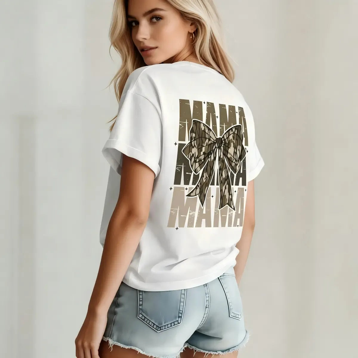 Mama Camo Bow T-Shirt / Sweatshirt / Hoodie