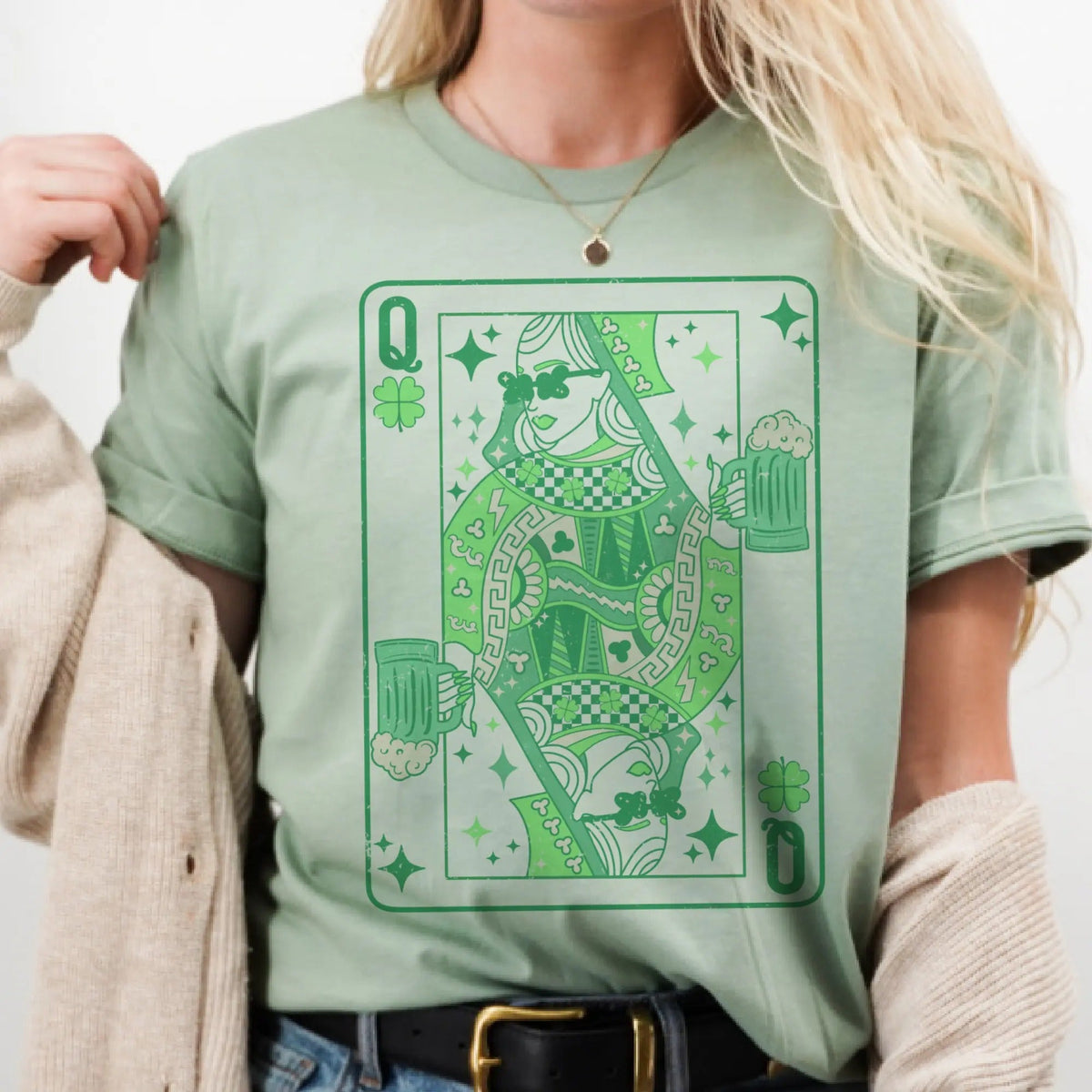 Retro Lucky Queen St. Patrick’s Day Graphic T-Shirt / Sweatshirt / Hoodie