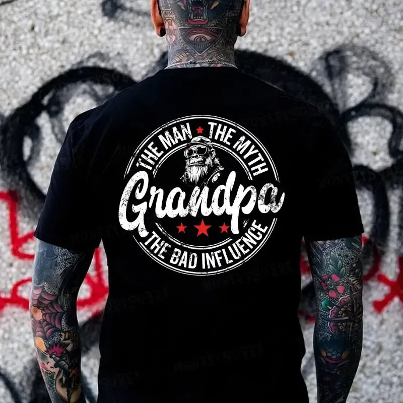 The Man The Myth Grandpa Bad Influence T-Shirt / Sweatshirt / Hoodie