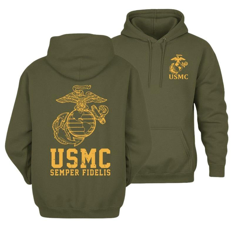 Usmc Semper Fidelis Marine Corps Classic 250th Eagle Globe Anchor T-Shirt / Sweatshirt / Hoodie
